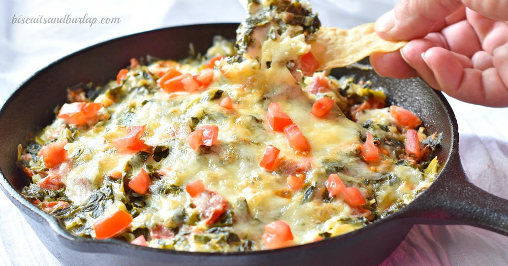 Cheesy Southern Goodness Collard Greens Dip