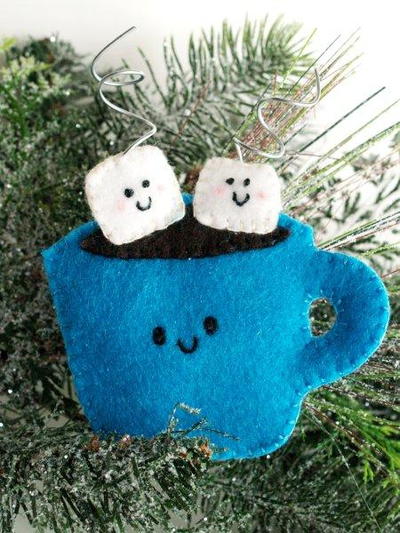 Hot Cocoa Felt Ornament