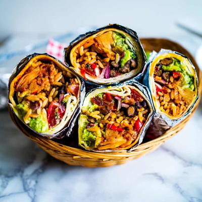 Epic Jackfruit Burritos [vegan]