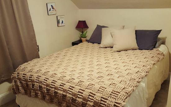 blanket crochet v stitch Blanket Chunky Basketweave Crochet blanket crochet v stitch Blanket Chunky Basketweave Crochet
