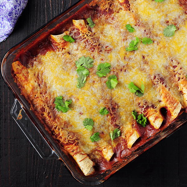 Garlic Turkey Enchiladas