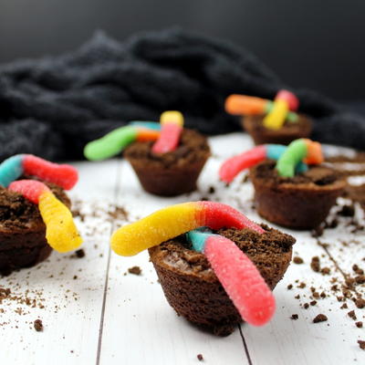 Dirt Cup Brownie Bites