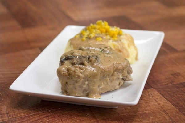 Creamy Mushroom Slow Cooker Pork Chops