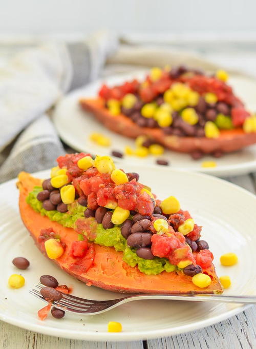 Sweet Potato Breakfast Boats 