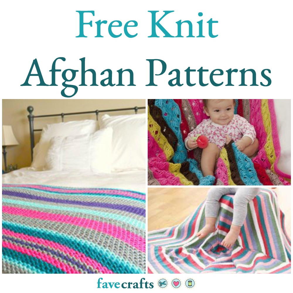 33 Free Knit Afghan Patterns | FaveCrafts.com 33-free-knit-afghan-patterns-favecrafts-com
