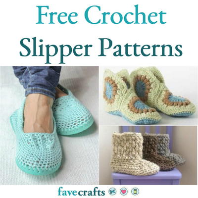 22 Free Crochet Slipper Patterns