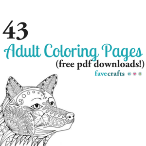 Download Adult Coloring Pages Favecrafts Com