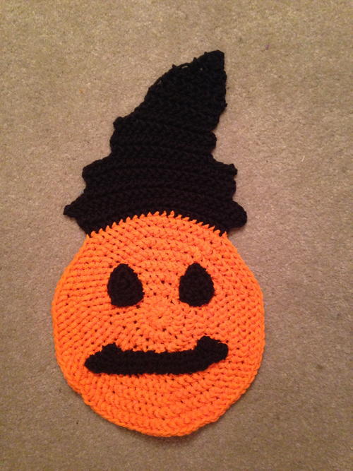 Pumpkin Washcloth or Dishcloth