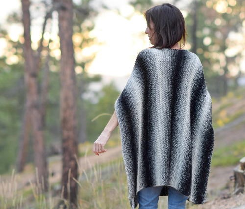 Aspen Relaxed Knit Poncho Allfreeknitting Com Aspen Relaxed Knit Poncho Allfreeknitting Com