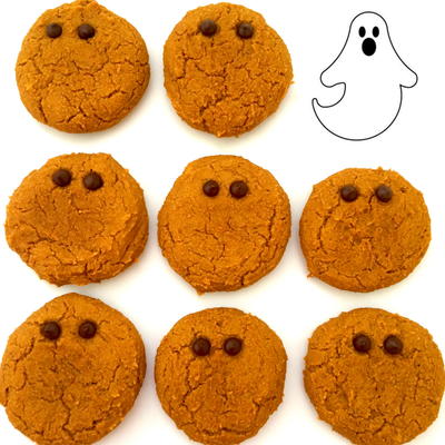 Healthy Halloween Ghost Cookies