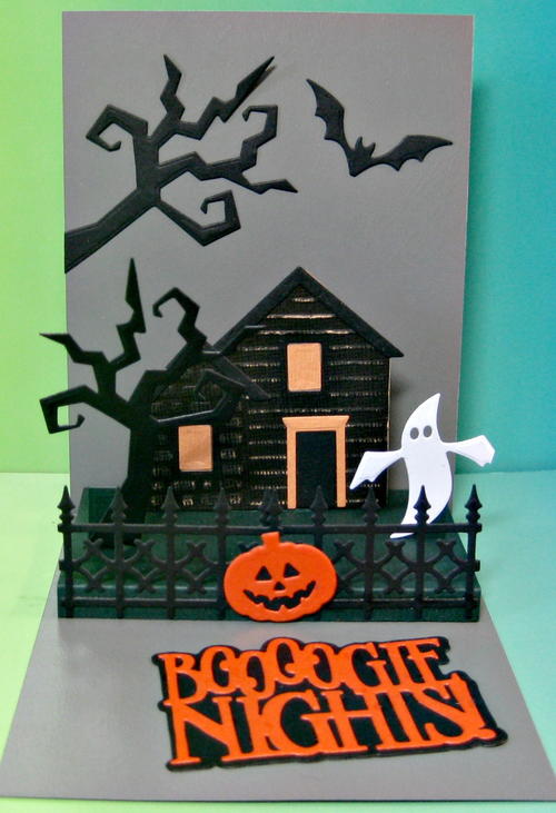 Booogie Nights Pop Up Halloween Card