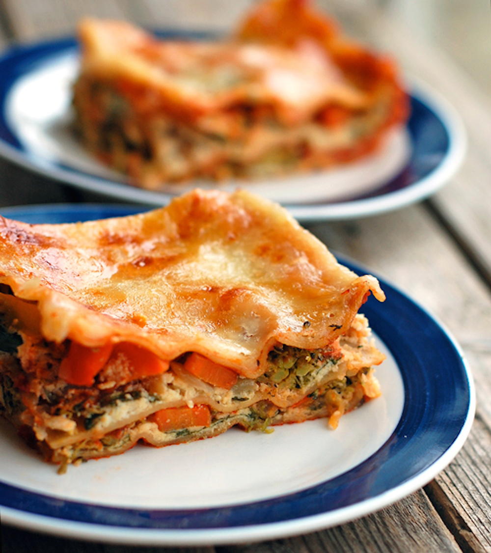 Skinny Veggie Lasagna | AllFreeCasseroleRecipes.com
