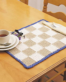 Easy Checkerboard Placemat