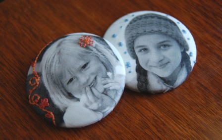 Photo Fabric Button Magnets