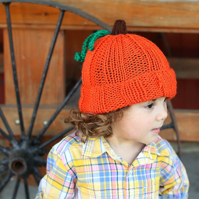Perfectly Pumpkin Hat | AllFreeKnitting.com