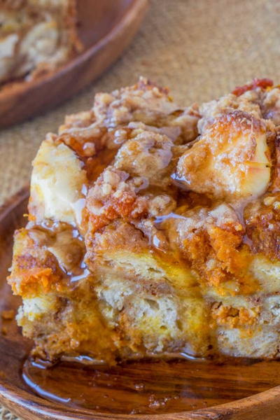 Pumpkin French Toast Bake