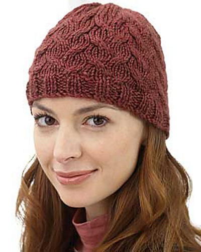 Soft Cable Hat Knitting Pattern
