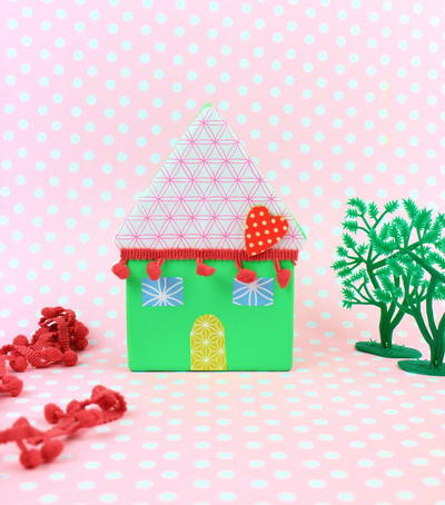 Colorful Little House Money Box