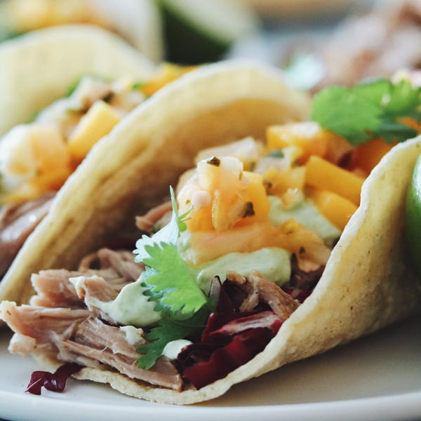 Slow Cooker Pulled Pork Tacos