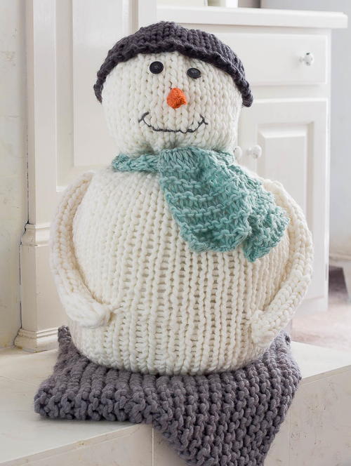 Chunky Knitted Snowman