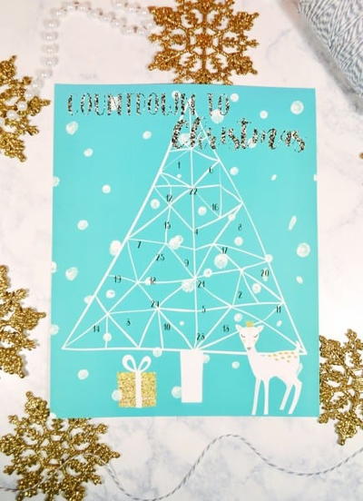 Vintage Advent Printable Paper Craft