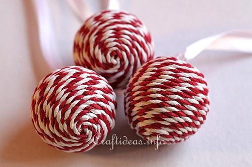 Peppermint Striped Christmas Ornament