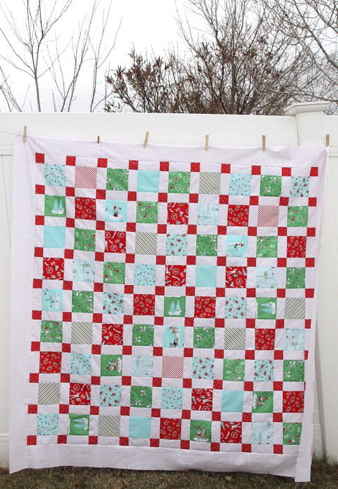 Christmas Cornerstone Quilt Tutorial