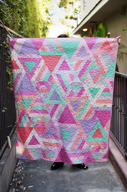 Cozy Posy Triangle Quilt