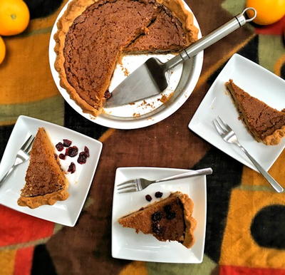 Pumpkin and Cranberry Pie