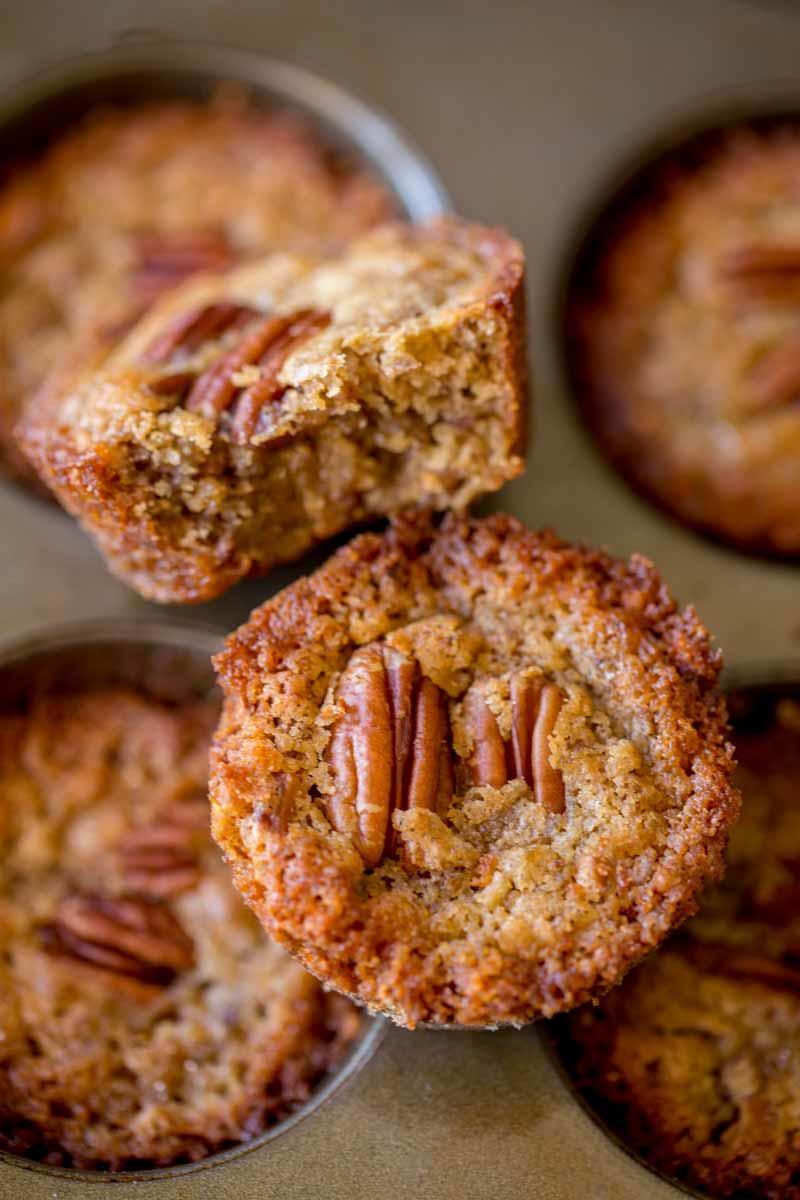 Pecan Pie Muffins | TheBestDessertRecipes.com