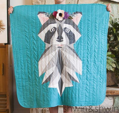 Woodland Raccoon Quilt Pattern