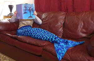 Under the Sea Mermaid Tail Crochet Lapghan