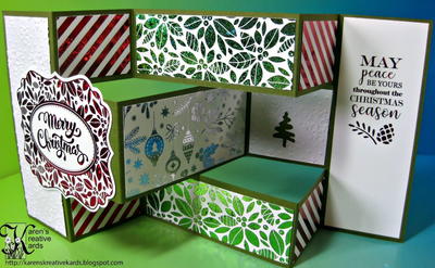 Easy and Elegant Foiled Tri Shutter Christmas Card