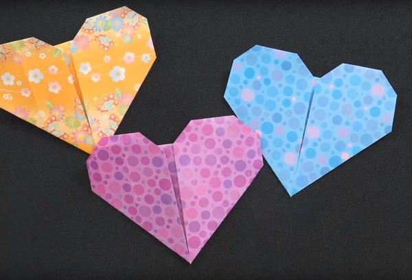 how to make easy origami heart