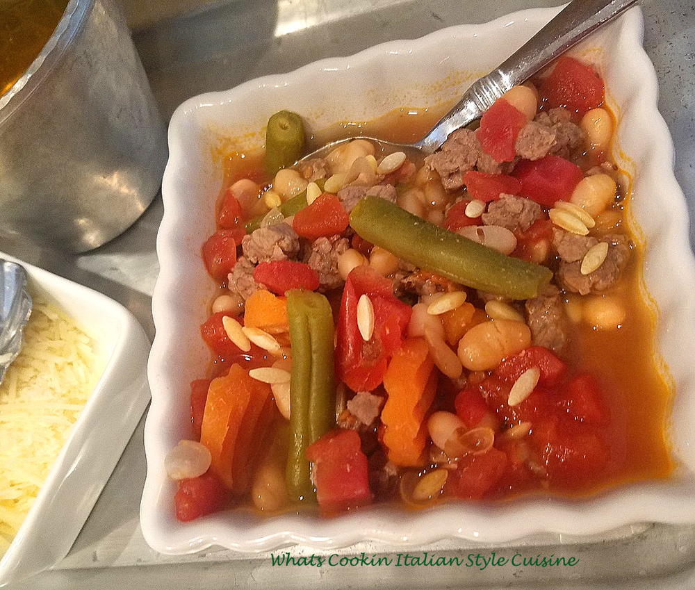 Italian Beef and Bean Soup | FaveSouthernRecipes.com