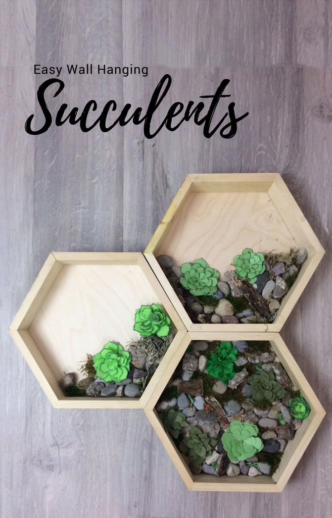 Hanging Felt Succulent Garden DIYIdeaCenter com Hanging Felt Succulent Garden DIYIdeaCenter com