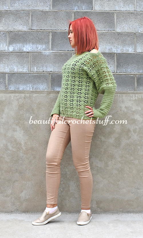 Baja Blanket Sweater | AllFreeCrochet.com