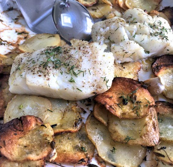 Easy Cod and Potatoes
