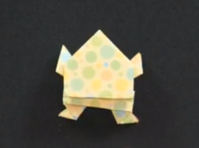 Easy Origami Jumping Frog