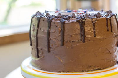 Quadruple Chocolate Cake 