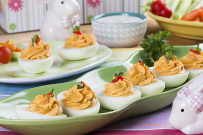 Pimiento Cheese Deviled Eggs