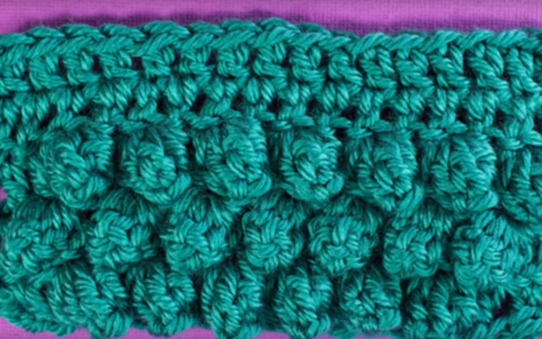 Example of the Popcorn Crochet Stitch 