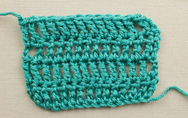 Example of the Triple Crochet Stitch