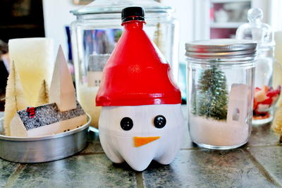 Snowman Candy Container