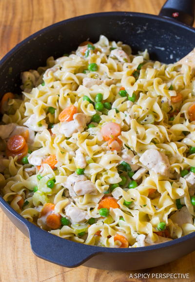 Easy One-Pot Chicken Noodle Casserole