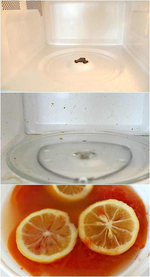 Brilliant way to clean a microwave