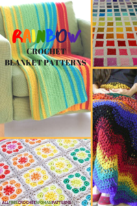 12 Rainbow Crochet Blanket Patterns