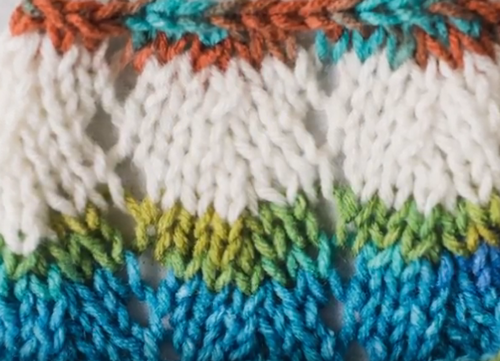 How to Knit Chevron Lace