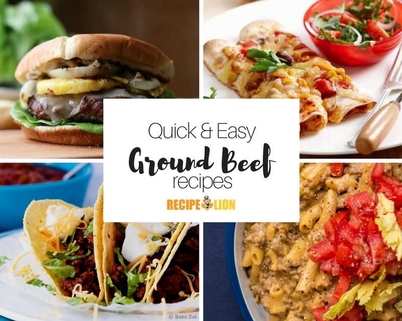 33 Quick Ground Beef Recipes | RecipeLion.com