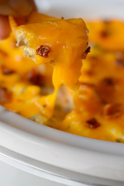 Loaded Slow Cooker Cheeseburger Dip